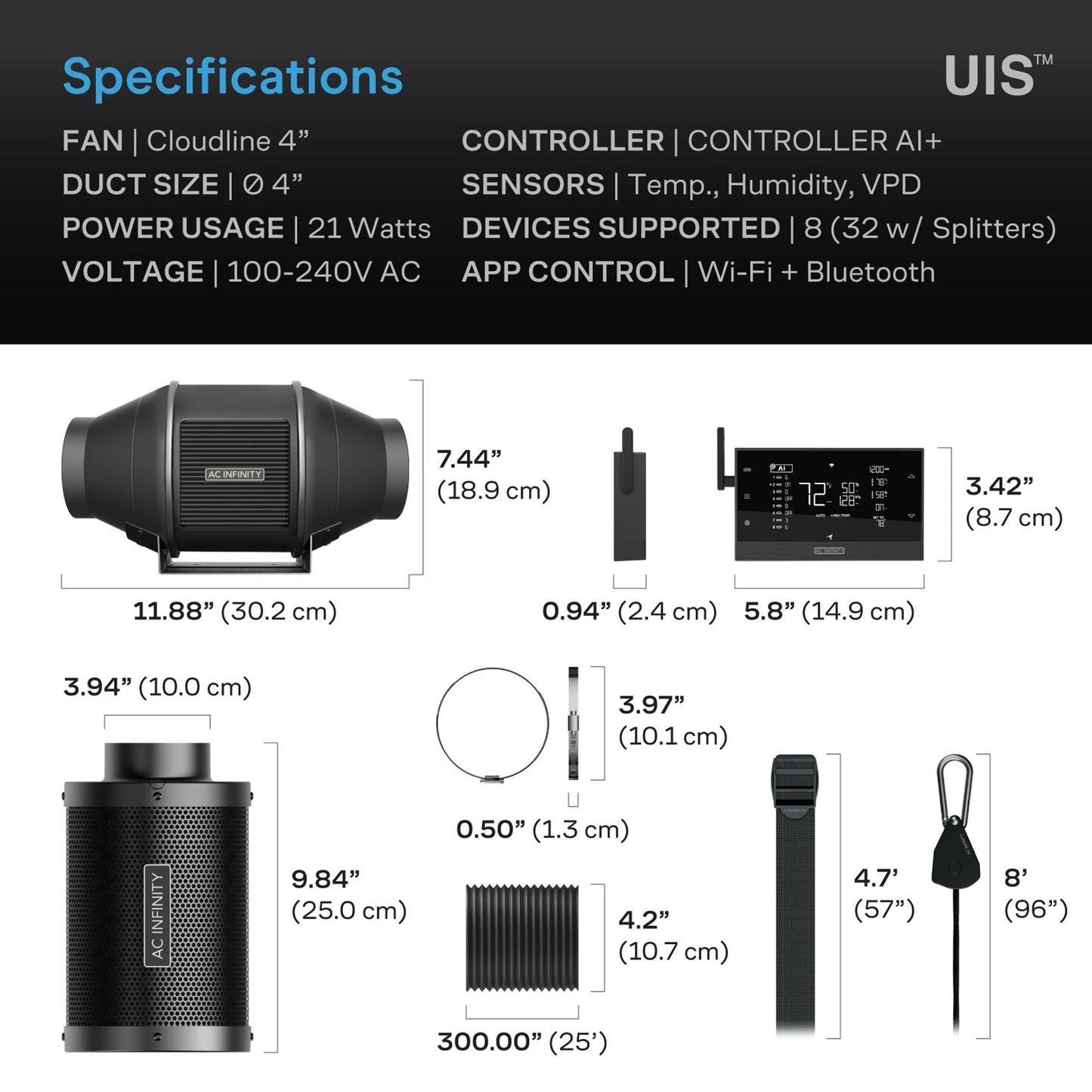 ***PRE ORDER*** 4" Air Filtration Kit with AI Control