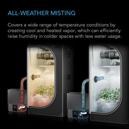 Cloudforge T5, Environmental Plant Humidifier, 9L, Smart Controls, Targeted Cool and Warm Vaporizing