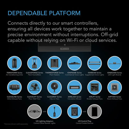 Cloudforge T5, Environmental Plant Humidifier, 9L, Smart Controls, Targeted Cool and Warm Vaporizing