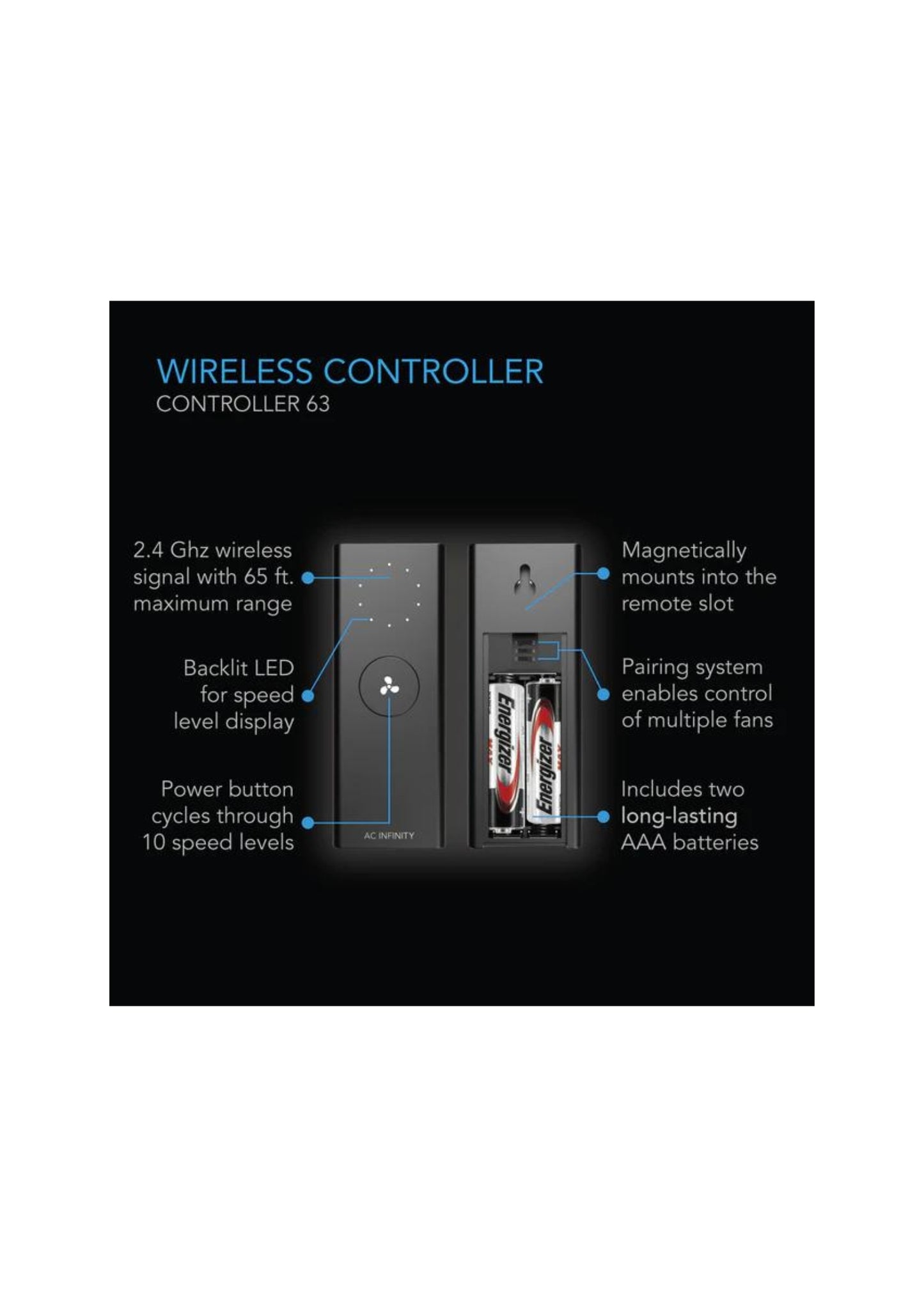 Cloudlift Floor & Wall Fan With Wireless Controller