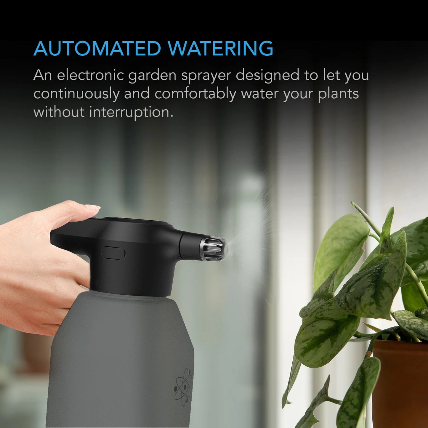 Automatic Water Sprayer 2L Electric Mister, Graphite