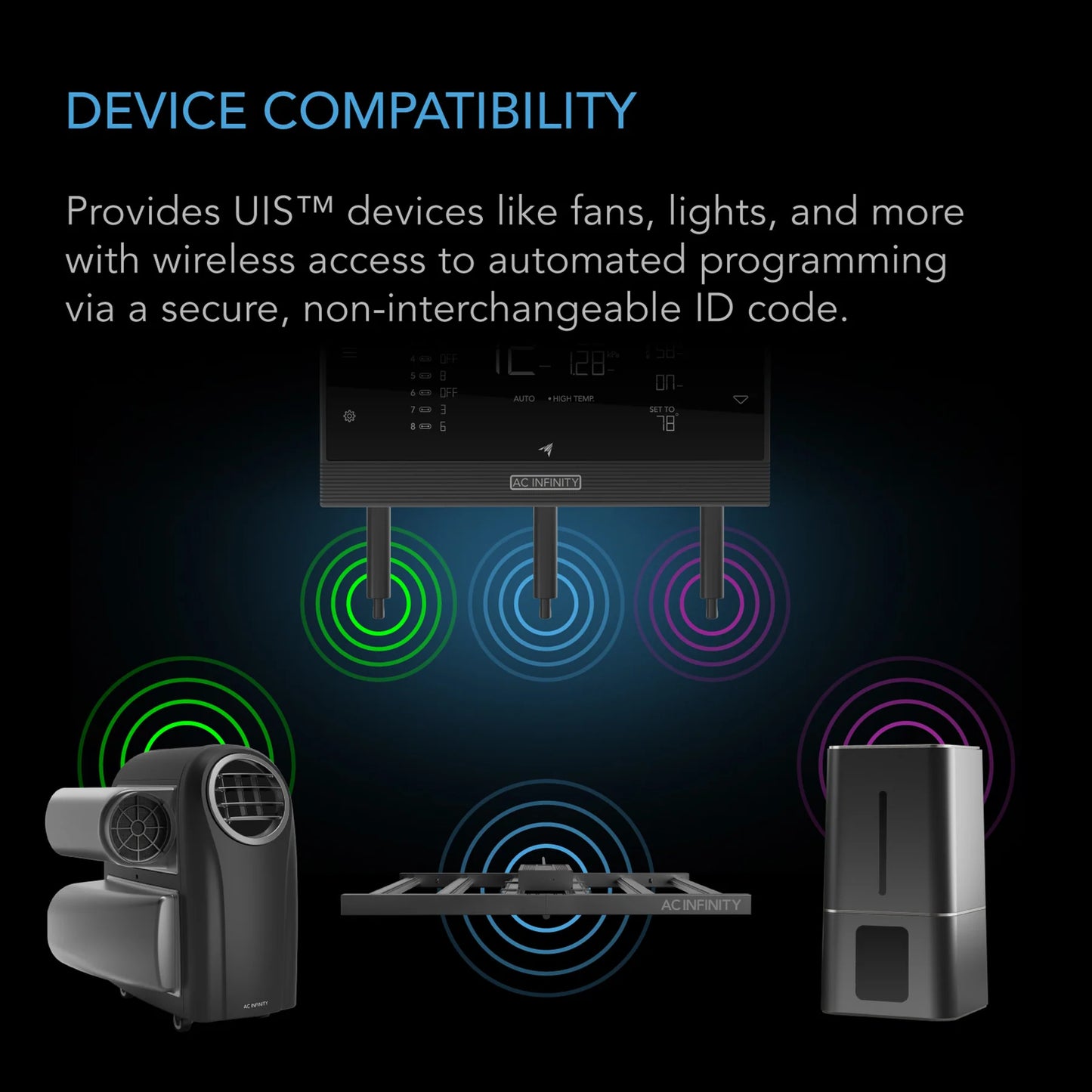 UIS 1-to-1 Transmitter & Receiver, Wirelessly Connects UIS Devices and Controllers, 2-Pack