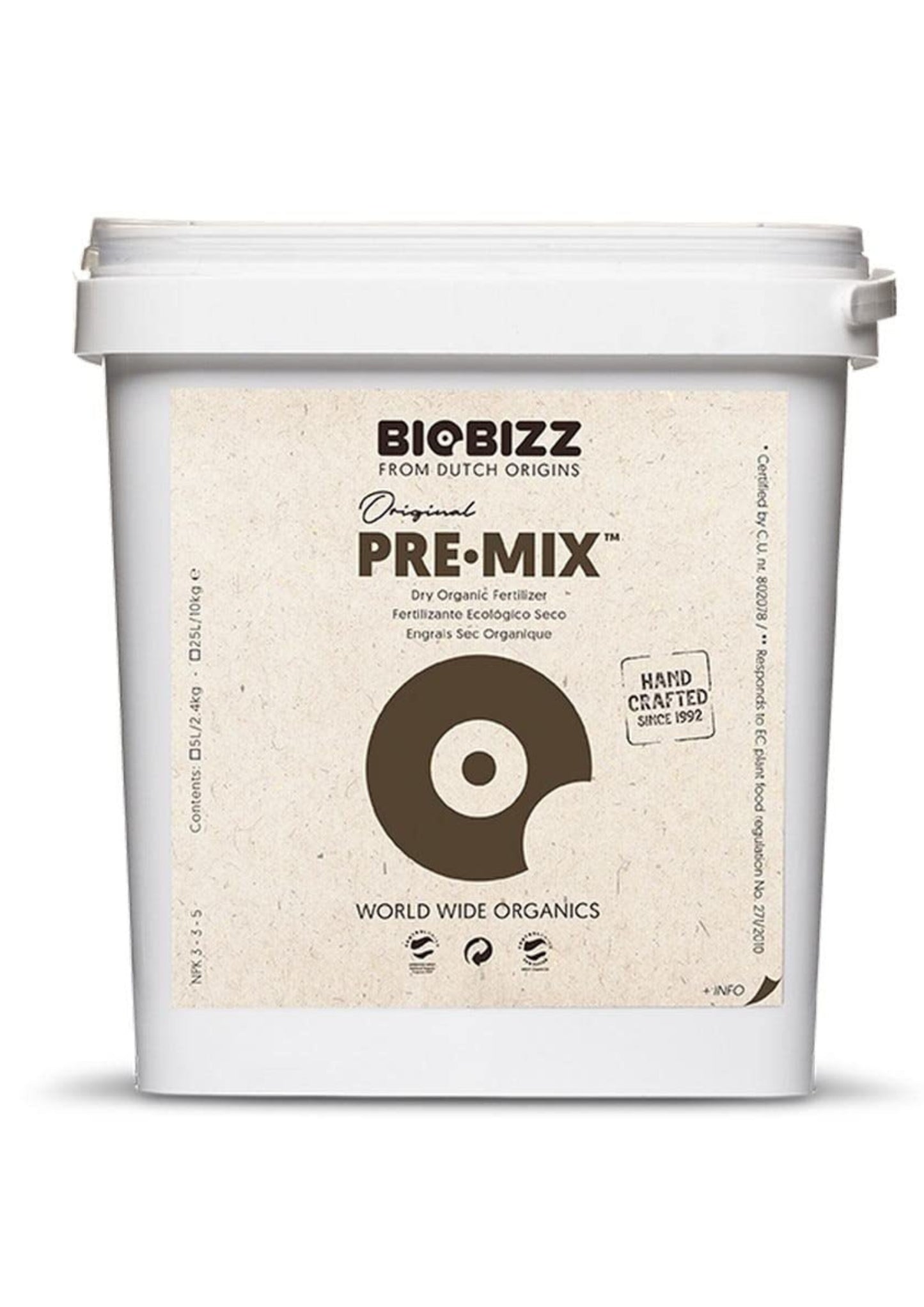 Biobizz Pre-Mix 5KG Tub
