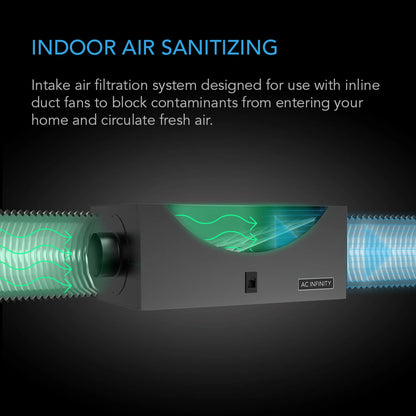 AC Infinity Air Filter Box with High Efficacy Filter, 10 Inch