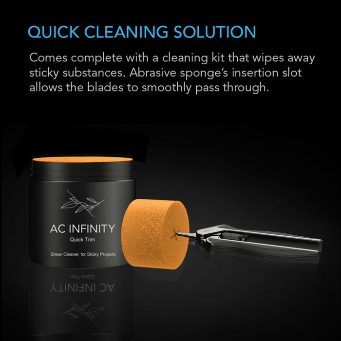 AC Infinity Pruning Shear Straight with Cleaning Kit